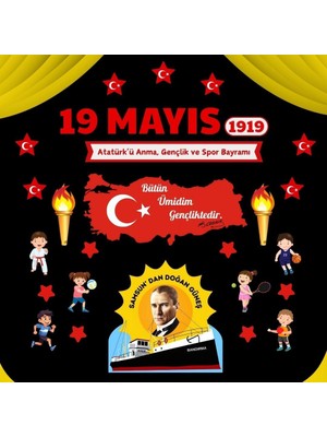 19 Mayıs Atatürk Ü Anma Gençlik ve Spor Bayramı Okul Panosu