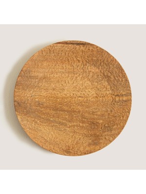 Carve Ahşap Dekoratif Tabak Yeşil