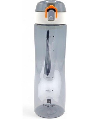 600ML Pipetli Suluk, Askılı, Gri