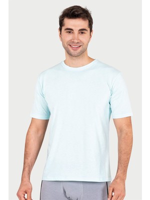Obje Erkek Turkuaz Süprem Yarım Kol T-Shirt