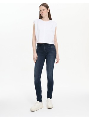 LTB Jonna B Dar Paça Yüksek Bel Mid Indigo Jean Pantolon