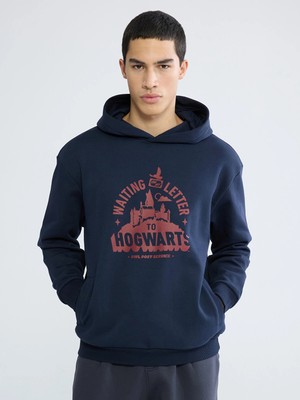 Lc Waikiki Yeni Sezon Baskılı Erkek Kalın Hoodie