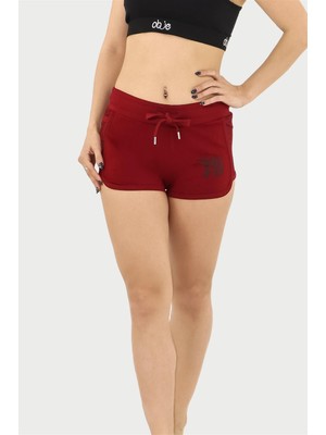 Obje Kadın Bordo Mini Şort