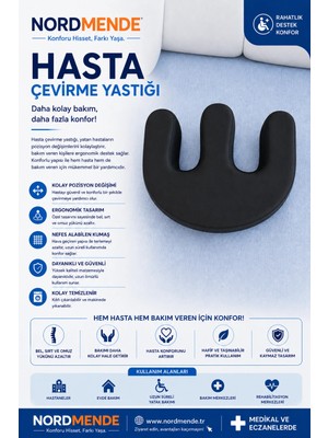 Uravas Store Mey Ithalat® Hasta Çevirme Yastığı – Yatakta Hasta Döndürme ve Pozisyonlama Destek Yastığı