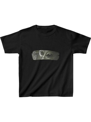 İlk El Grup Çocuk Unisex Baskılı T-Shirt - Siyah