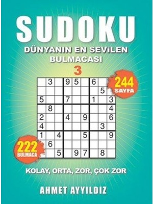 Sudoku Dünyanın En Sevilen Bulmacası 3