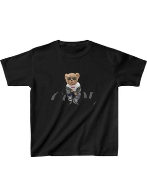 İlk El Grup Unisex Çocuk Baskılı T-Shirt - Siyah
