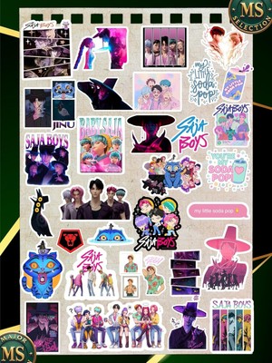 Maxi Trendy Kpop Demon Huntrix Saja Boys Sticker Seti 31 Adet Suya Dayanıklı
