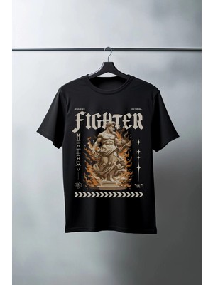 İlk El Grup Unisex Oversize 24/1 Penye Dtf Baskılı Tişört - DTF139