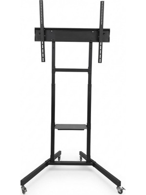 Tayfun 75'' Uyumlu Yürüyen Tekerlekli Ayaklı LED Tv Monitör Standı