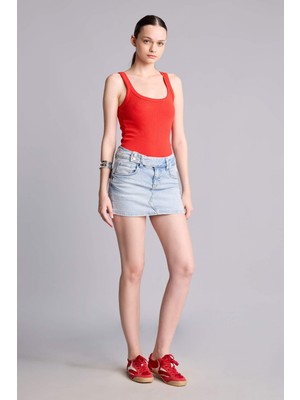 DeFacto Mini Jean Şort ETEK I4913AX26HS