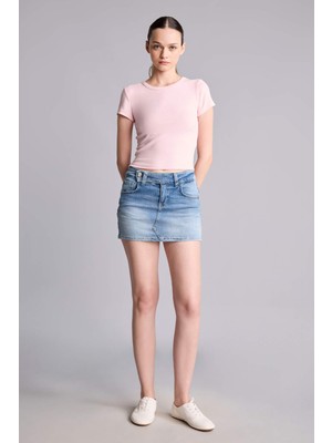 DeFacto Mini Jean Şort ETEK I4913AX26HS