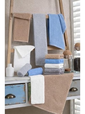 Maxi Trendy 12'li El, Yüz ve Mutfak Havlusu Seti - 30X50 Cm, Yüksek Su Emiciliği, Yumuşak ve Şık, HS-12LIMUTFAK-GRI