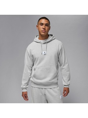 Nike Jordan Flight Fleece Po Erkek Gri Sweatshirt