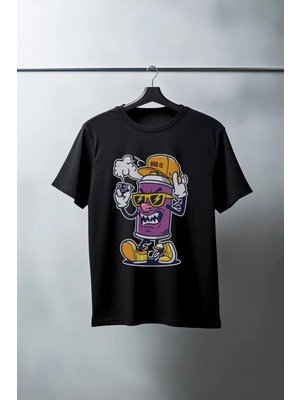 İlk El Grup Unisex Oversize 24/1 Penye Dtf Baskılı Tişört - DTF183