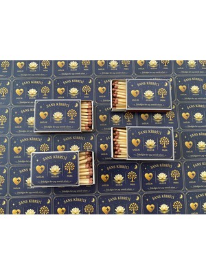 The Kibrit House Mavi Şans Kibriti – Dilediğin Her Şey Seninle Olsun | Kısa Kibrit 4.5 cm – Özel Tasarım Kutulu