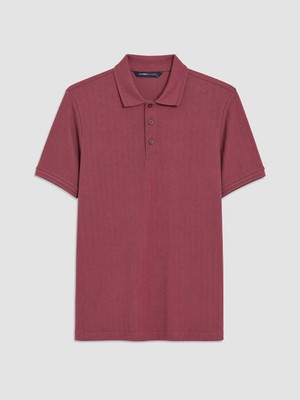 LC Waikiki Lcwaıkıkı Classic Pembe Polo Yaka Erkek Tişört