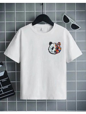İlk El Grup Unisex Çocuk Baskılı T-Shirt - Beyaz