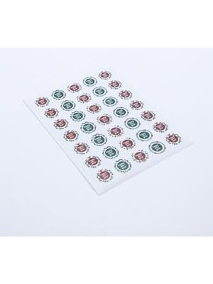 Maxi Trendy Sticker, Renkli Happy New Year, 3 Cm, 700 Adet