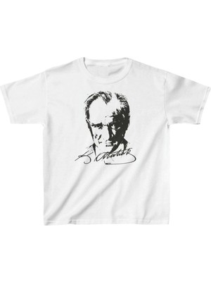 İlk El Grup Çocuk Unisex Baskılı T-Shirt - Beyaz