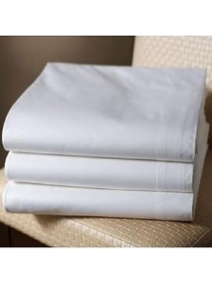 Maxi Trendy Ezgi Beyaz Otel Çarşafı Lastiksiz Tek Kişilik 100X200 Cm, OTEL_LASTIKSIZ_100