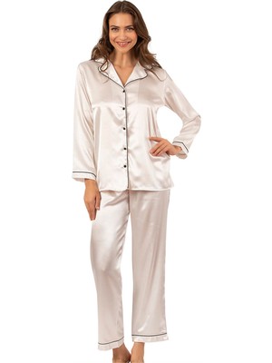 Obje Kadın Ekru Pijama Alt