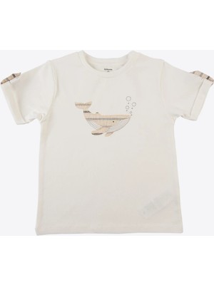 Kitikate Organik Kelvin T-Shirt Ekru