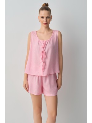Suwen Cute Atlet Şort Pijama Takımı