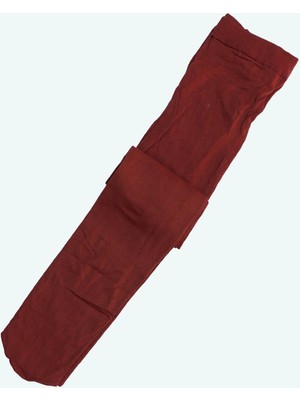 Obje Kız Çocuk Bordo Micro Çorap