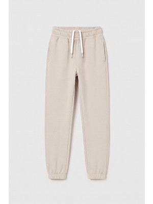 Tommy Life Bej Standart Fit Basic Kız Çocuk Eşofman Alt - 75194