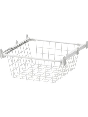 IKEA Altarlıden Beyaz 40X42 cm Raylı Tel Sepet