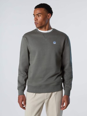 North Sails Regularr Fit V Detaylı Bisiklet Yaka Pamuk Erkek Sweatshirt