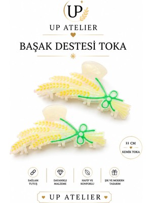 Up Atelier Başak Destesi Kemik Toka 11CM