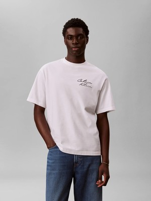 Calvin Klein Erkek Beyaz Calvin Klein 16S Aprıl Graphıc Se, Yaf, S Beyaz Erkek T-Shirt