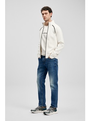 Lufian Mark Smart Jean Erkek Pantolon Slim Fit Mavi