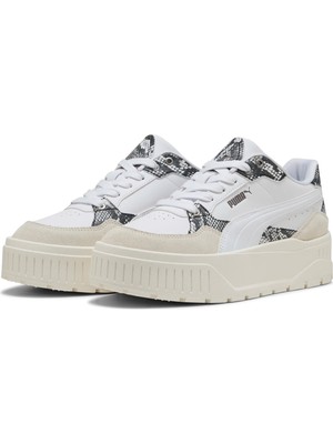 Puma Kadın / Kız Beyaz Puma Karmen Iı Idol Snake Chic Beyaz Kadın Spor Ayakkabı