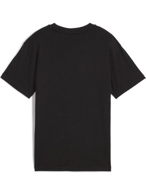 Puma Kadın / Kız Siyah Puma Graphics Relaxed Tee I Siyah Kız Çocuk T-Shirt