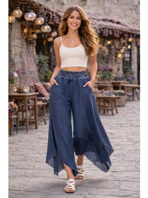 Han Tekstil Collection Otantik Bol Paça Pantolon
