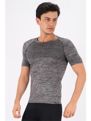 Obje Erkek Antrasit Sporcu T-Shirt