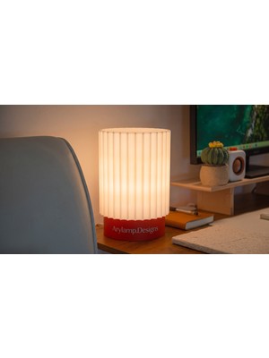 Arylamp Designs Modern Ribbed Table Lamp