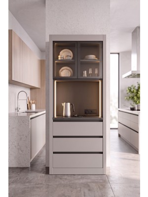 Avm 24 Nero Kahve Köşesi 90 cm Montaj Dahil