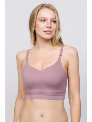 Obje Kadın Gül Kurusu Lazer Kesim Bralet