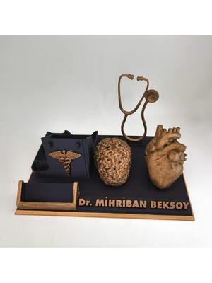 Hediyemix Kişiye Özel Doktor Masaüstü İsimlik Kartvizitlik - Doktora Özel Hediye