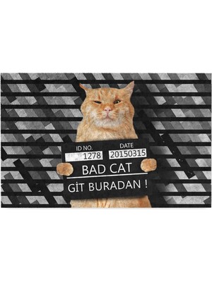 Delixa Kedi Köpek Komik Tasarımlı Dekoratif Kapı Önü Paspas, Dış Mekan/ev Içi/banyo/mutfak/yatak O