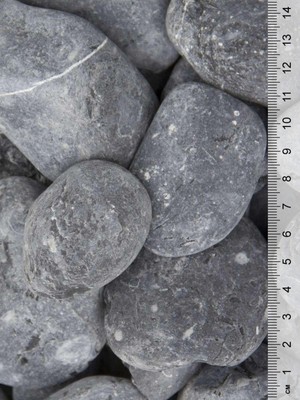 Delixa Asenya Siyah Bazalt Taş 4 kg 4-6 cm Siyah Dolomit Dekoratif Taş Bazalt Taş Bahçe Taşı Dere Taşı