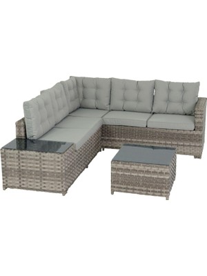 Delixa Flexy Home Garden Zen Köşe 708 Bahçe Mobilyası Takımı