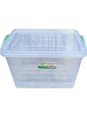 Delixa Polytime Şeffaf Kilitli Mutfak Eşya Gıda Saklama Düzenleme Kabı Kutusu - Dikdörtgen - 5 Litre