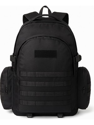Delixa 75 Lt Siyah Outdoor Sırt Çantası, Molle Sistemli, Suya Dayanıklı, Çok Gözlü, Outdoor, Kamp, Avcılık,