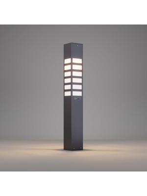 Delixa Vilorita 75 cm Alüminyum Bahçe Aydınlatması Bollard – Pleksi Difüzörlü Modern Yürüyüş Yolu Lambası,