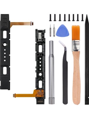 Delixa Ikpek Left Right Slide Rail With Sensor Flex Cable Replacement For Switch Joycon Controller